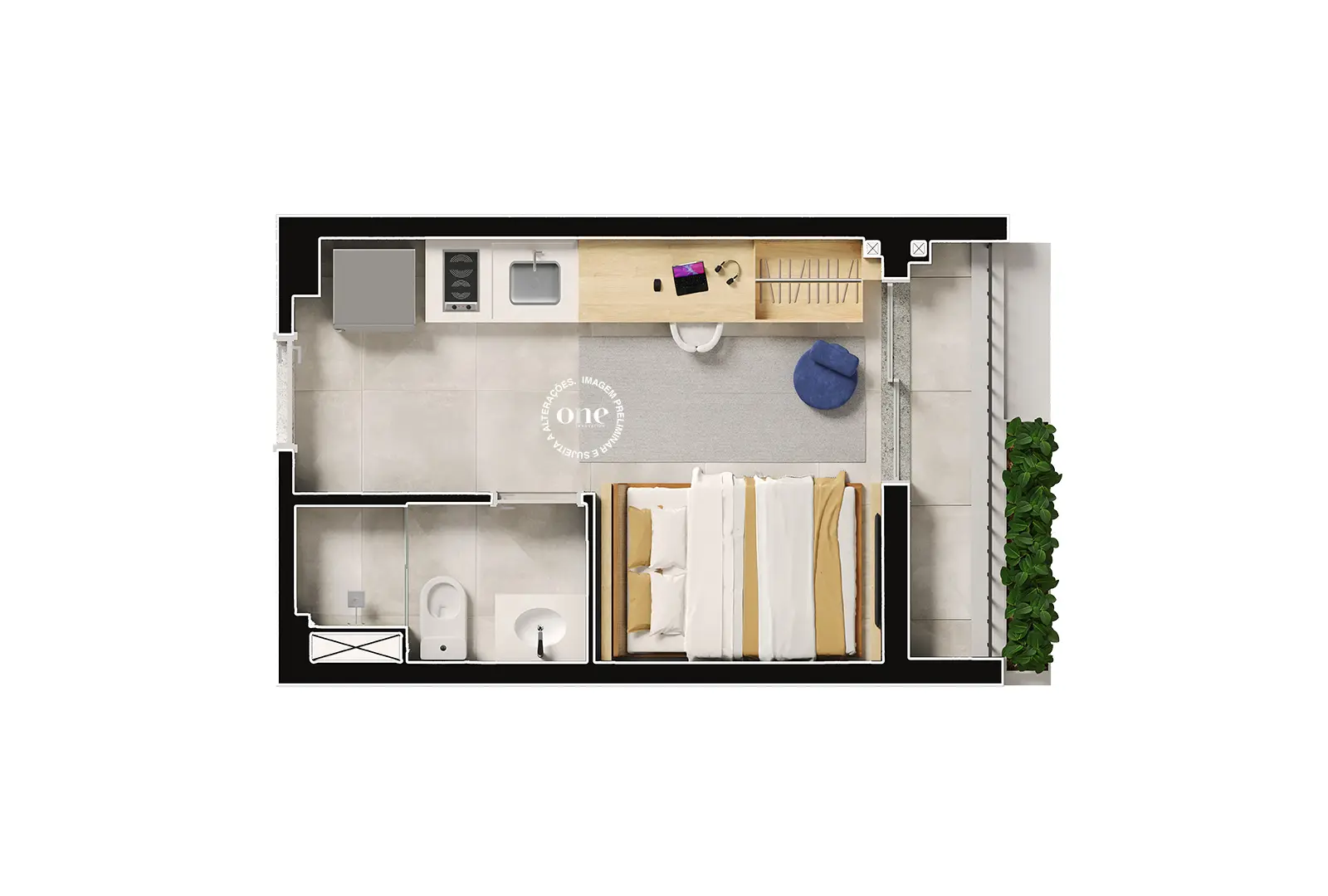 NEX ONE CAIUBI Planta Studio